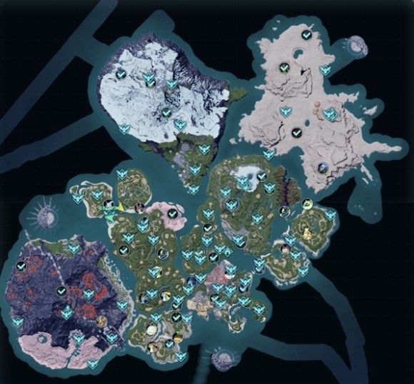 《幻兽帕鲁》地图点位有哪些？幻兽帕鲁全地图点位一览