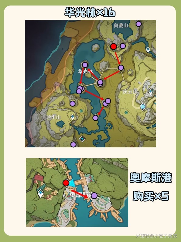 《原神》“魈”全突破材料收集位置一览