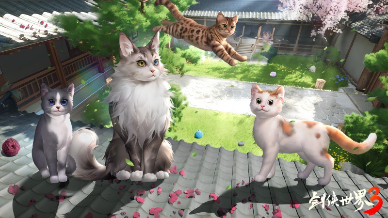《剑侠世界3》新萌宠“布偶猫”上线！