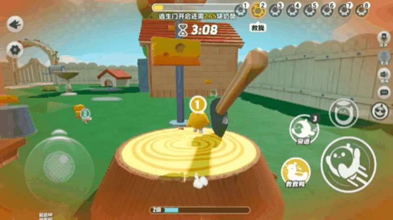 奶酪大作战《蛋仔派对》全新玩法「极速追逃」上线，《猫和老鼠》联动地图限时开启！